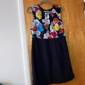 Banana Republic Navy & Floral Dress